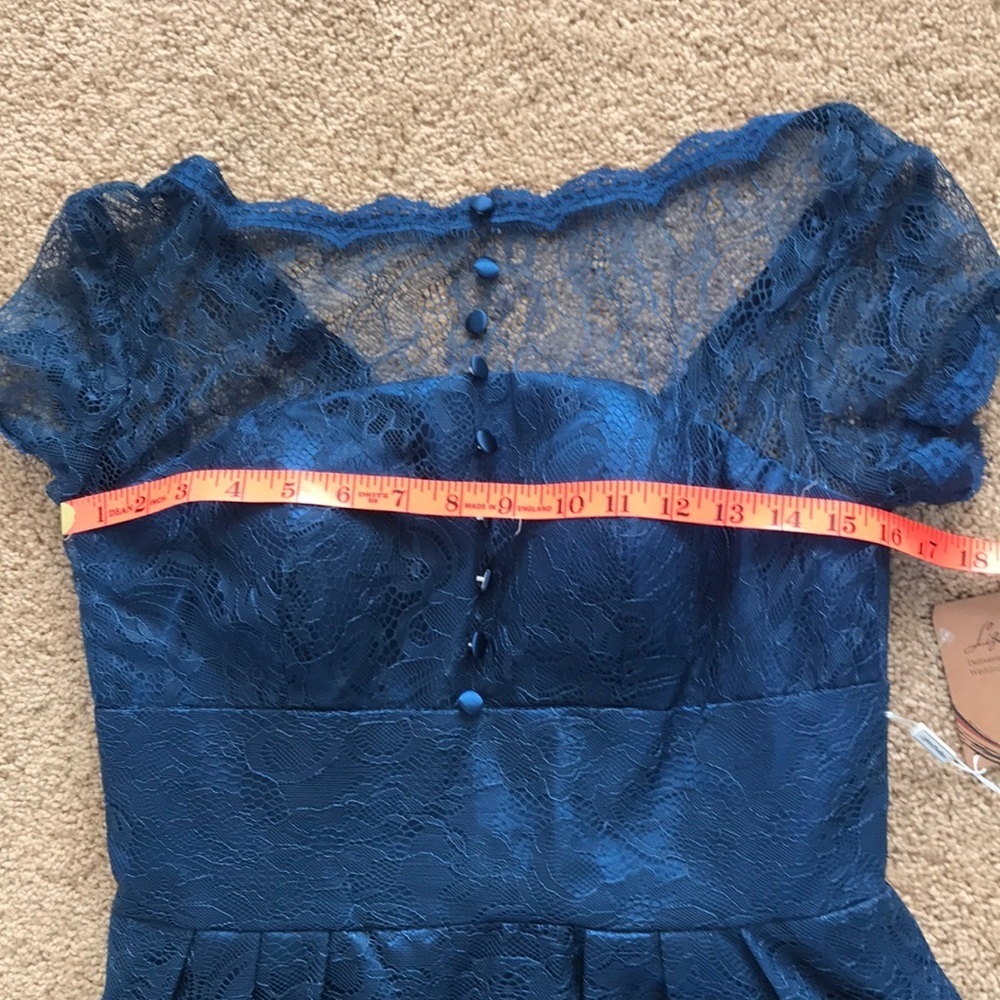 NWT! LIGHT IN THE BOX size 6 ink blue lace dress - Picture 6 of 8